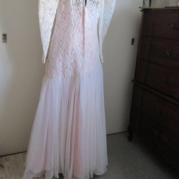 Vintage Eugene Alexander White Formal Gown - Picture 10 of 14